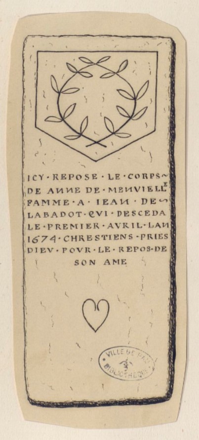 Tombeau d'Anne Minvielle