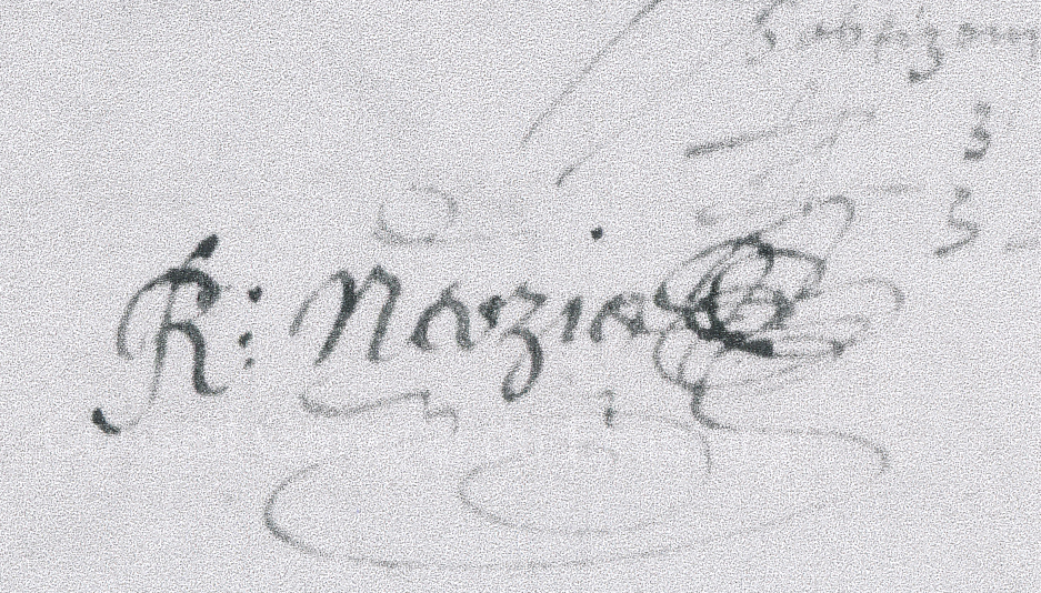 Signature du cur� Ren� Nerzic