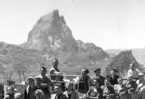 Voyage � Artouste en 1950, vue de l'Ossau