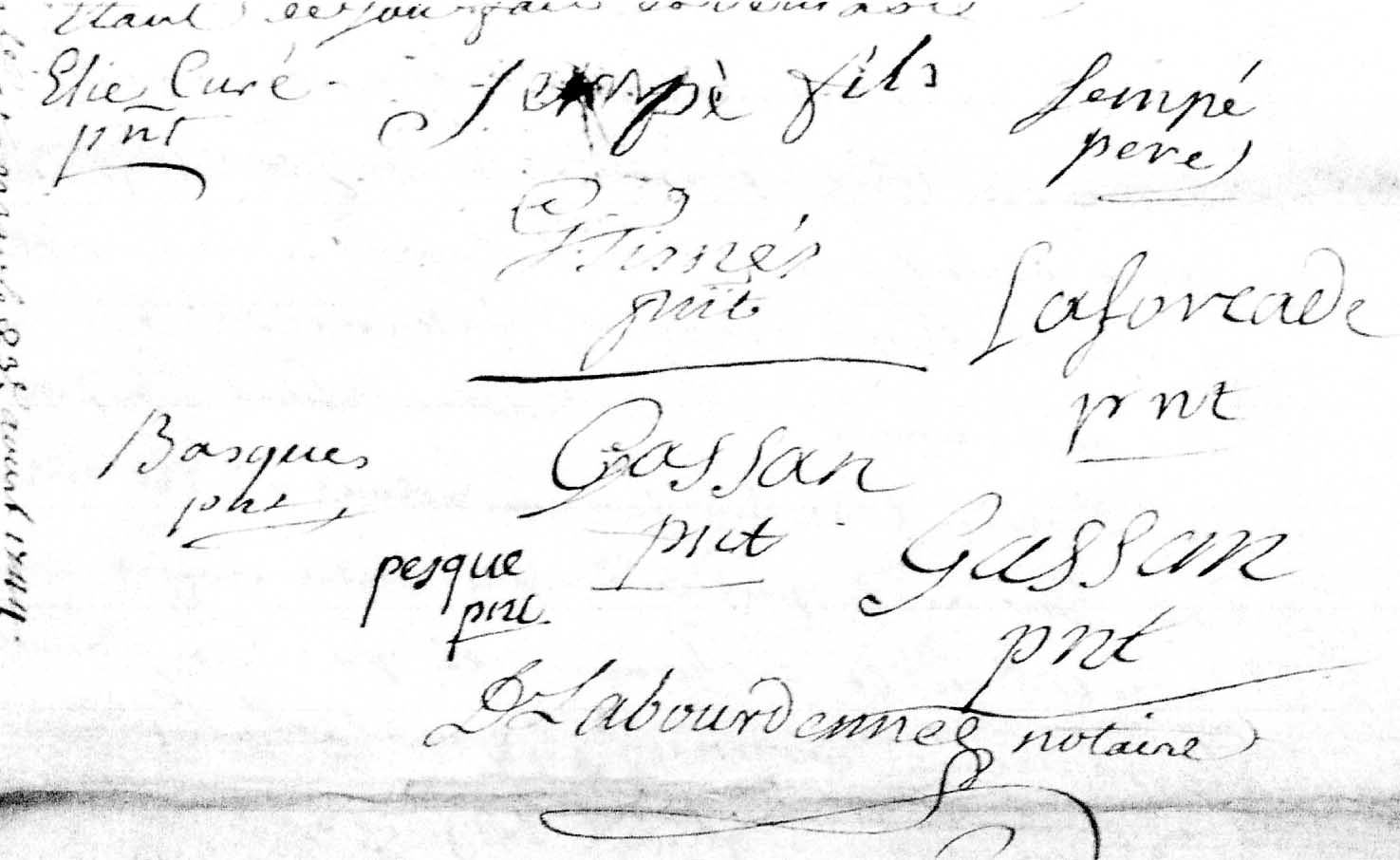 Signatures de Sempe à Lescar